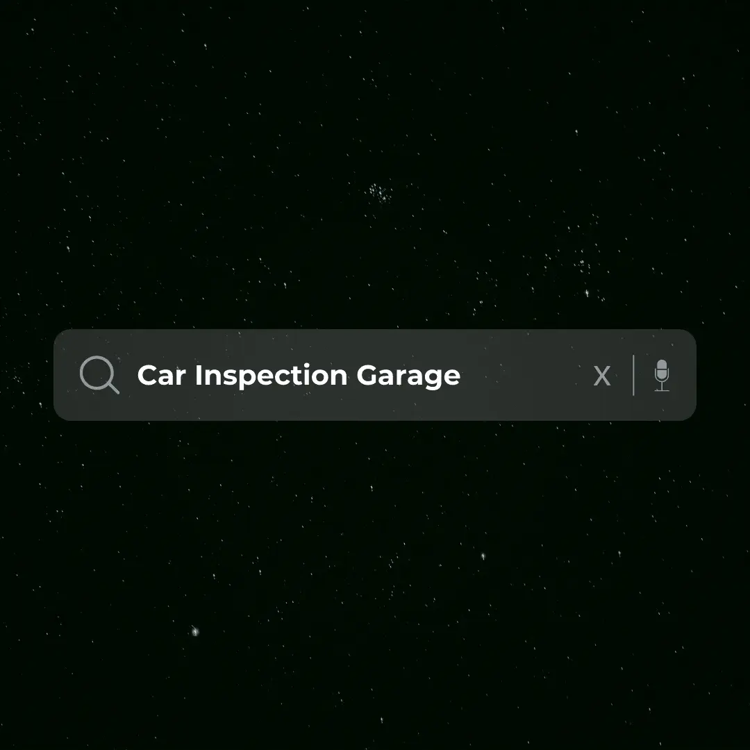 Car inspection garage